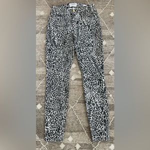 FRAME jeans, NWOT, Le High Skinny, abstract animal print, size 25 (MSRP $225)